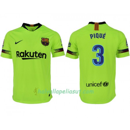 Jalkapallo Pelipaidat FC Barcelona PIQUE 3 Vieraspaita 2018-2019 Lyhythihainen